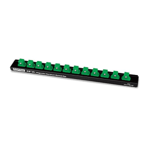 Toptul 14 PCS 3/8 Inch Sq. Drive Magnetic Aluminum Socket Rail, PBKB3B26123