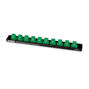 Toptul 14 PCS 1/2 Inch Sq. Drive Magnetic Aluminum Socket Rail, PBKB4B26103