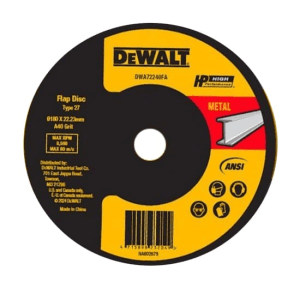 Dewalt 100 mm / 60 Grit Flap Disc, DWA41660A