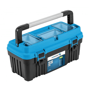 Hogert 18 Inch Plastic Tool Box With Organizer, HT7G061