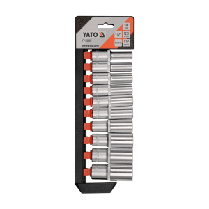 Yato 10 Pcs 1/2 Inch Sq. Drive Socket Set, YT-38861