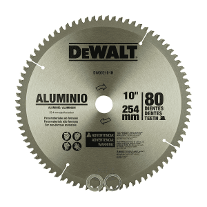 Dewalt 10 inch / 254 mm Circular Saw Blade For Cutting Aluminium (80 Teeth), DW03210-IN