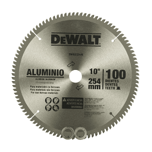 Dewalt 10 inch / 254 mm Circular Saw Blade For Cutting Aluminium (100 Teeth), DW03220-IN