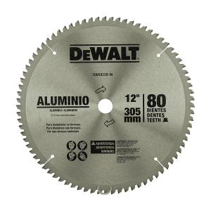 Dewalt 12 inch / 305 mm Circular Saw Blade For Cutting Aluminium (80 Teeth), DW03230-IN