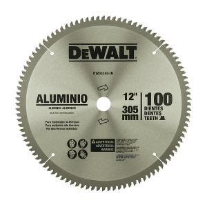 Dewalt 12 inch / 305 mm Circular Saw Blade For Cutting Aluminium (100 Teeth), DW03240-IN