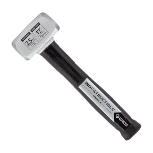 Groz 1100 Gms Soft Face Club Hammer With 12 Inch Indestructible Handle (30 HRC Head), CHID/SF/2.5/12