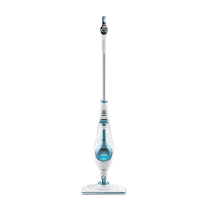 Black+Decker 1600-Watt Steam Mop with Auto Select Technology & 99.9% Germ Protection (White/Blue), FSMH1621-B5