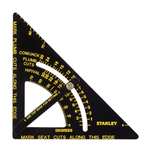 Stanley 10 Inch / 250 x 174 mm Premium Adjustable Quick Square With Arm, 46-053