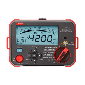 UNI-T 1000V / 4G Ohms Fast Insulation Resistance Tester, UT501E