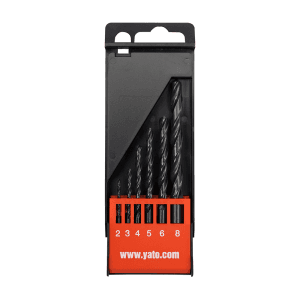 Yato 2 - 8 mm HSS Twist Drill Bits Set (6 Pcs), YT-4460