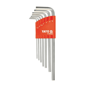Yato 1.5 mm - 6 mm Hex Key Set Long (7 Pcs), YT-58826