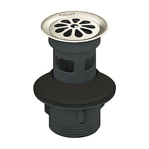 Kohler Grid Drain With Overflow Hole In French Gold Finish, K-45432IN-AF