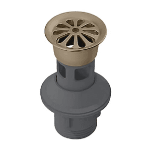 Kohler Grid Drain With Overflow Hole In Brushed Bronze Finish, K-45432IN-BV