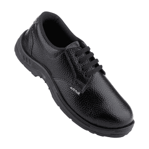 Alko Plus Low Ankle Synthetic Leather Safety Shoe with PVC Sole - Composite Toe (Black), APS 551