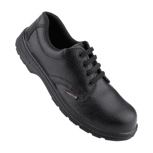 Alko Plus Low Ankle Synthetic Leather Safety Shoe with Single Colour PVC Sole - Composite Toe (Black), APS T2