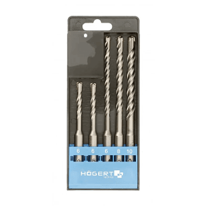Hogert 5 Pcs Masonry Drill Bit Set (SDS Plus), HT6D370