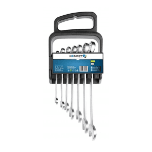 Hogert 7 Pcs, 8 mm - 19 mm Combination Spanner Set, HT1W490
