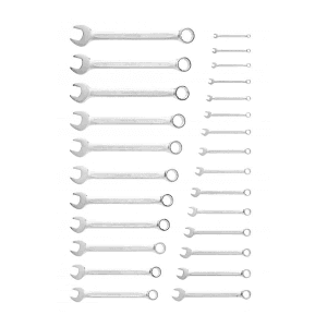Hogert 26 Pcs, 6 mm - 32 mm Combination Spanner Set, HT1W496