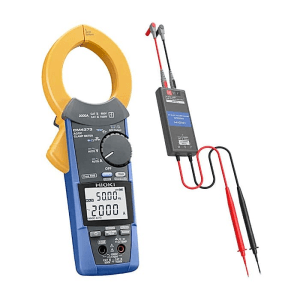 Hioki 600.0 A / 2000 A True-RMS AC/DC Clamp Meter With DC High Voltage Probe P2000 Kit, CM4373-91