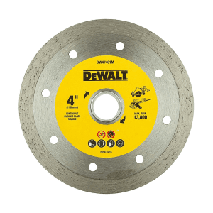 Dewalt 4 inch / 110 mm Continuous Diamond Marble Cutting Blade, DW47401M-IN