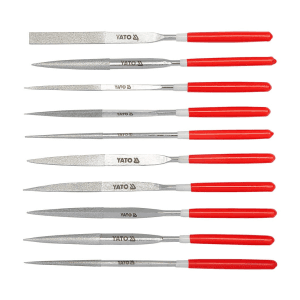 Yato 4 x 50 x 160 mm Diamond Needle File Set (Pack Of 10 Pcs), YT-6151