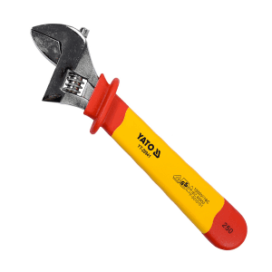 Yato 250 mm / 10 inch Injection Insulated Adjustable Wrench (VDE), YT-20941