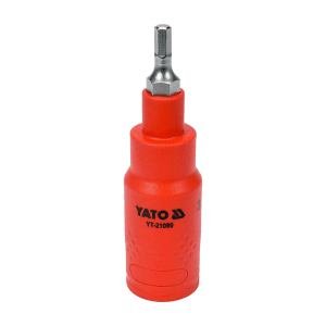Yato 4 mm, 3/8 Inch Sq. Drive Injection Insulated Hexagon Socket (VDE), YT-21080