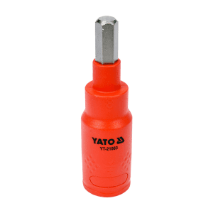 Yato 8 mm, 3/8 Inch Sq. Drive Injection Insulated Hexagon Socket (VDE), YT-21083