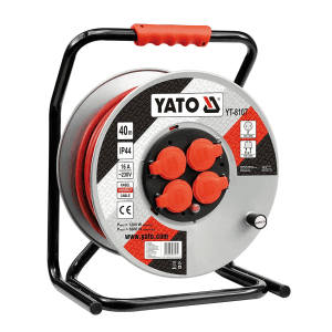 Yato 40 Mtr / 16A Cable Reel With Quick Connectors, YT-8107