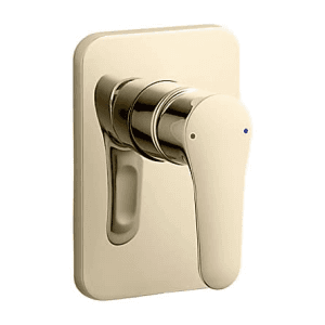 Kohler July Recessed Bath And Shower Faucet Trim With Lever Handle & Diverter Button In French Gold Finish, K-16316IN-4FP-AF