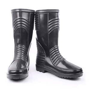 Hillson Welsafe Black Dual Density PVC Safety Rainwear Gumboots