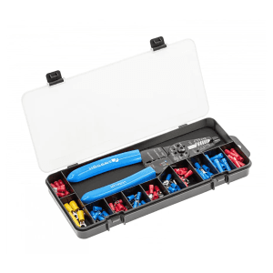 Hogert 86 Pcs Crimping Pliers for Terminals with Insulation Stripper & Connectors, HT1P231