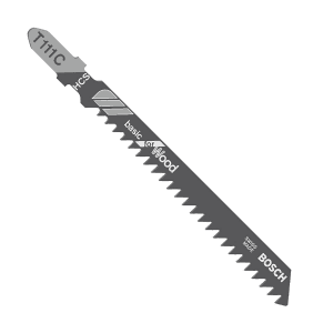 Bosch 100 mm Jigsaw Blades Basic for Wood (T 111 C), 2 608 630 033