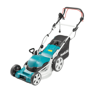 Makita 46 cm (18-1/8") 1800 W Self-Propelled (Single Speed) 4-in-1 Electric Mower, ELM4621
