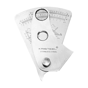 Kristeel 0 - 20 mm Fan Type Fillet Welding Gauge, FTWFG