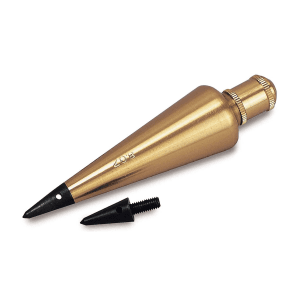 Stanley 225 Gms / 8 Oz Solid Brass Plumb Bob (Architect), 0-47-973