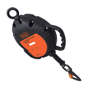 Black+Decker 9.1 Mtr Self Retractable Wire Rope Fall Arrest Lifeline, BXFP0663IN
