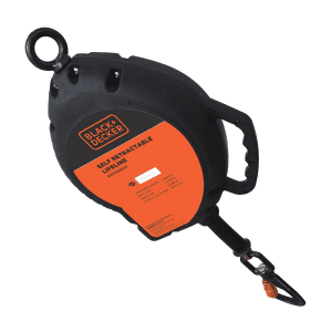 Black+Decker 15.2 Mtr Self Retractable Wire Rope Fall Arrest Lifeline, BXFP0664IN