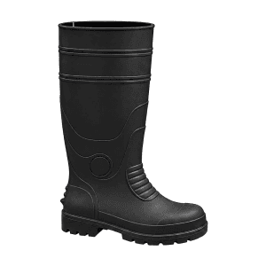 Mangla Goodyear 14 Inch Height Safety Gumboot with Steel Toe (Black)