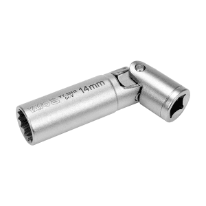 Yato 14 mm Universal Spark Plug Socket (3/8 inch Sq.Drive), YT-38512