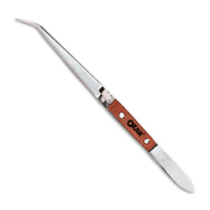 Ozar 165 mm Stainless Steel Self Closing Curved Insulated Tweezer, ATW-0285