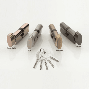 KBI 70 mm 1 Side Key 1 Side Knob Cylinder Lock With 5 Ultra Key