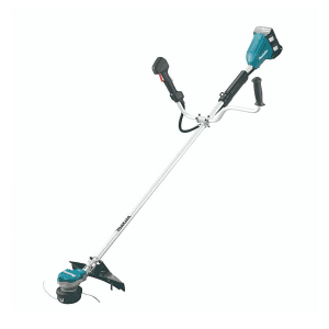 Makita 18V X2 (36V) LXT BL 3-Speed Cordless Bike Handle Grass Trimmer with Rapid Charger & 2 Pcs 5.0Ah Batteries, DUR368APT2