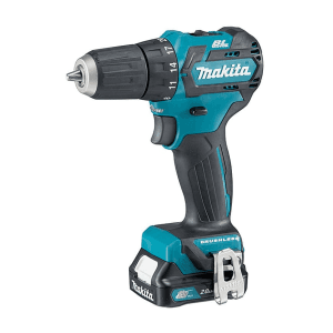 Makita 12V max CXT BL 10 mm (3/8") Cordless Drill Driver with Charger & 2 Pcs 1.5Ah Batteries, DF332DWYE