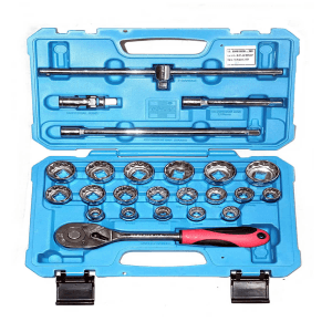 Taparia 24 Pcs 1/2 Inch Sq. Drive Hexagonal Socket Set (12PT), BMS 15HXL