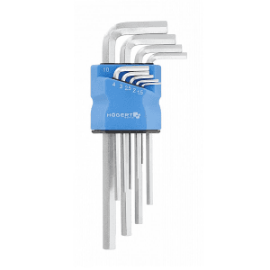Hogert 9 Pcs (1.5 mm - 10 mm) Precision Long Hexagonal Keys Set, HT1W821