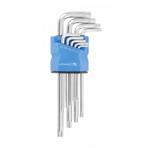 Hogert 9 Pcs (T10 - T50) Tamper Torx Long Keys Set, HT1W830