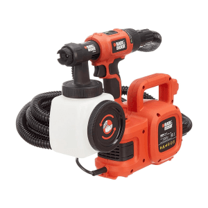 Black+Decker 1.2 Ltr / 450W Floor-Based Spray System With Paint Flow Indicator, HVLP400-B1