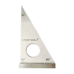 Kristeel 4 Inch / 94 mm Set Square With Base (30°-60°-90°), SSAB