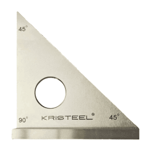 Kristeel 3-1/4 Inch / 82 mm Set Square With Base (45°-45°-90°), SSBB